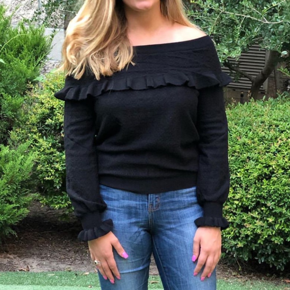 Ruffle OT Sweater